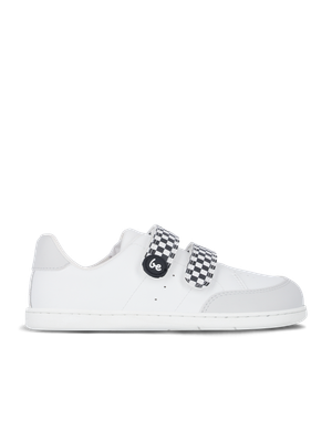 Barefoot zapatillas de niños Be Lenka Energise Kids - White & Checkerboard