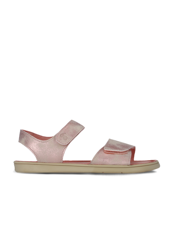 Sandalias descalzas para niños Be Lenka Miami Junior - Coral Sparkle
