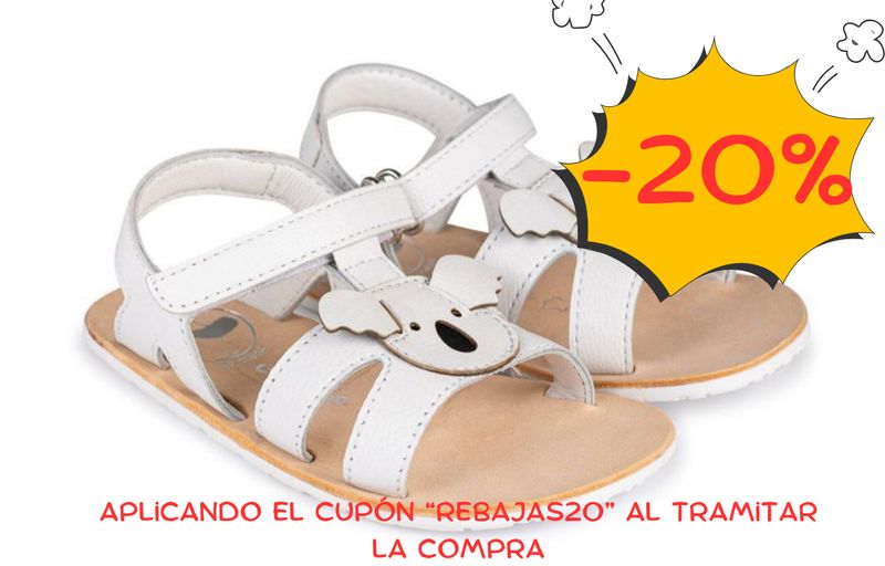 Chetto 1125016 Sandalia koala blanco