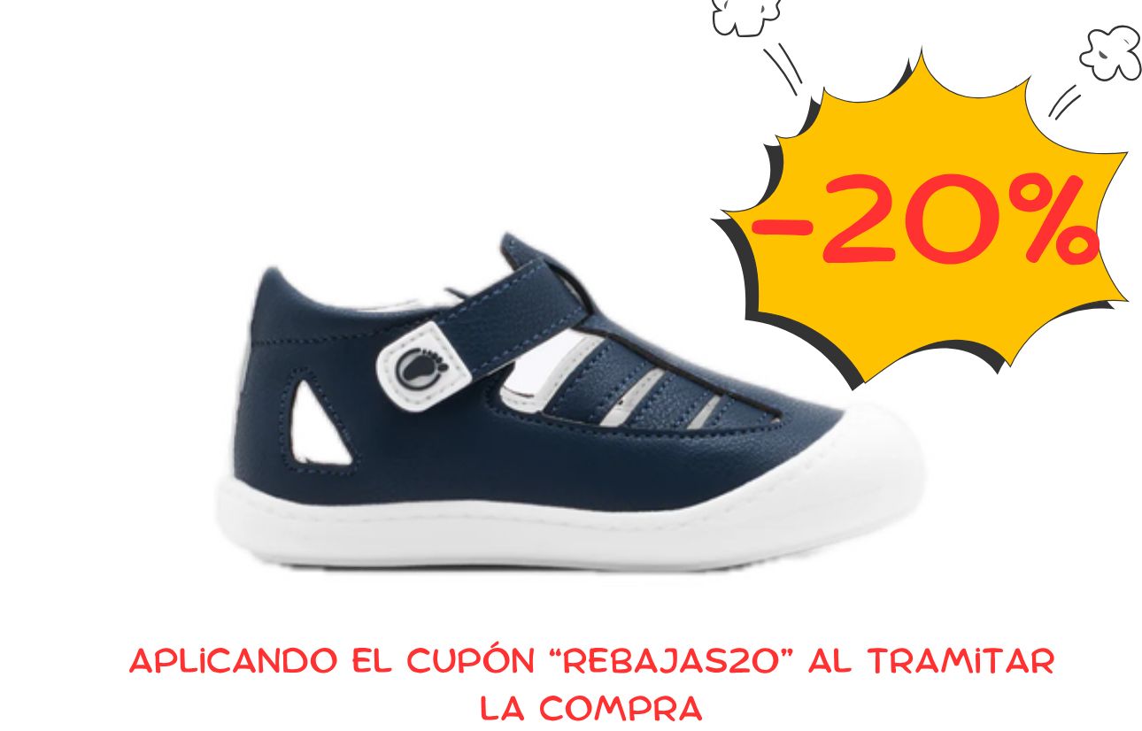 Zapatillas Tecnobaby metallized azul marino TESH505013