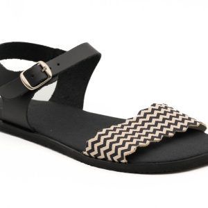 Flexinens – Sandalia mujer negra blanca 5762-PR
