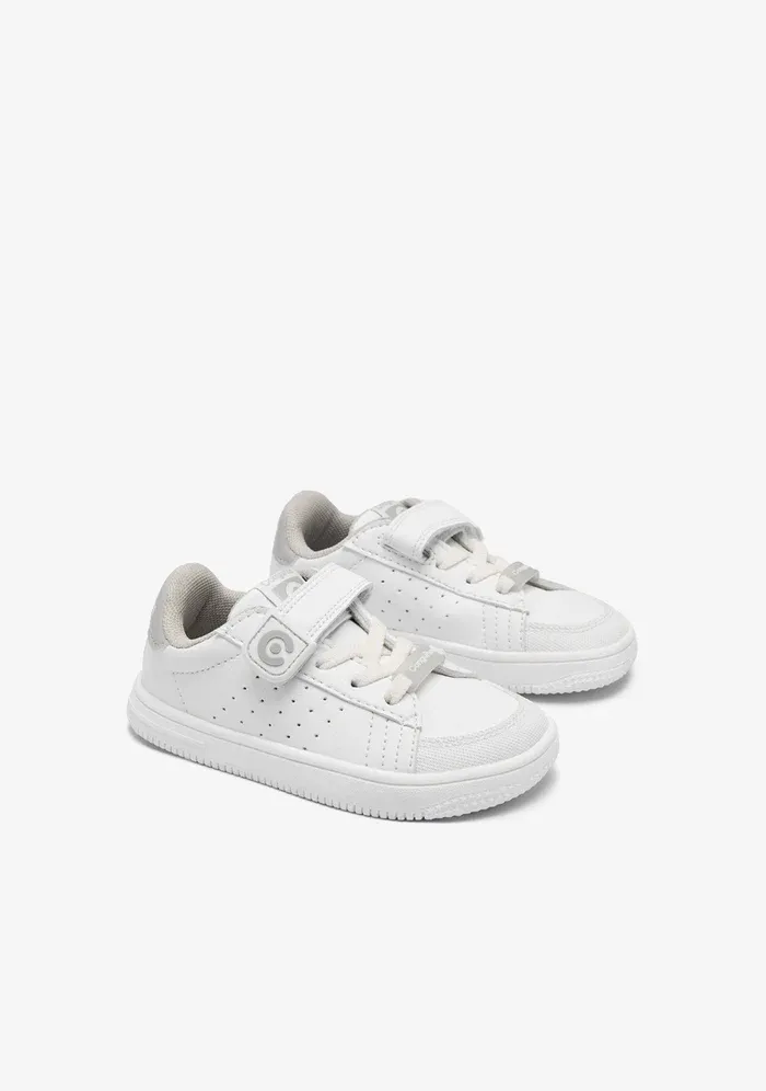 Conguitos Escolares Barefoot Goflex Blanco y Gris COSH328003