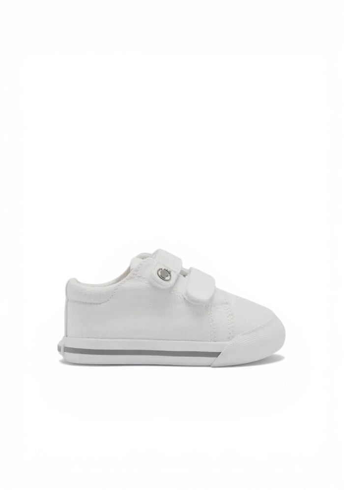 Tecnobaby Zapatillas Bebé Barefoot Lona Blanca TESH517004