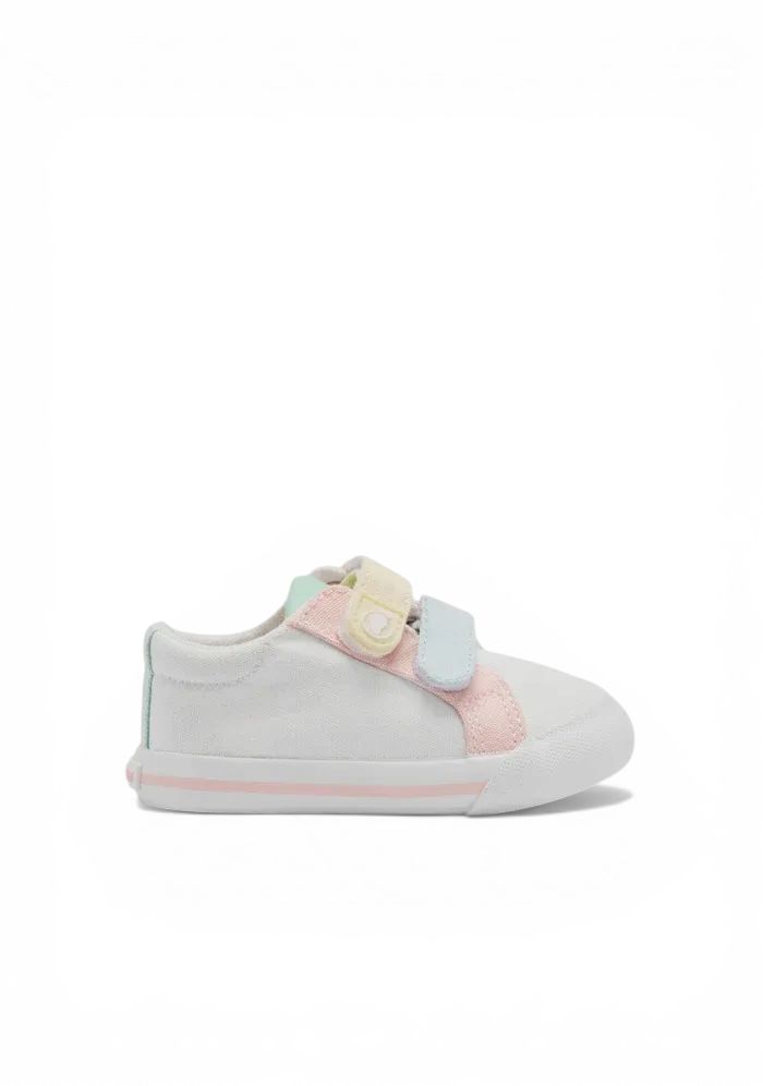 Tecnobaby Zapatillas Barefoot Blancas Detalles Multicolor TESH517006