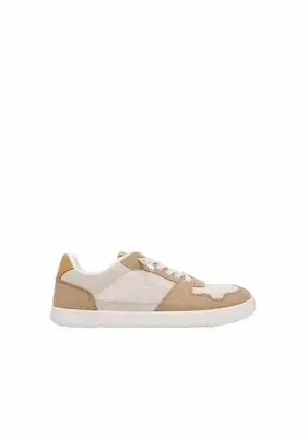 Zapatillas Barefoot B&W Goflex Malla Blanca y Beige BWSH401010