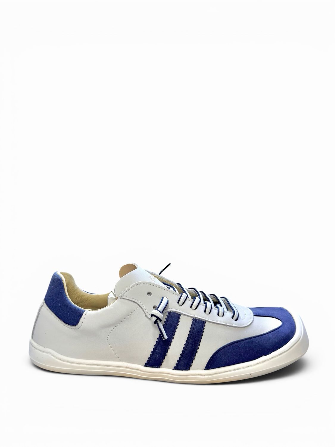 Flexinens – Deportiva barefoot blanca-AZUL 9028R - Adultos