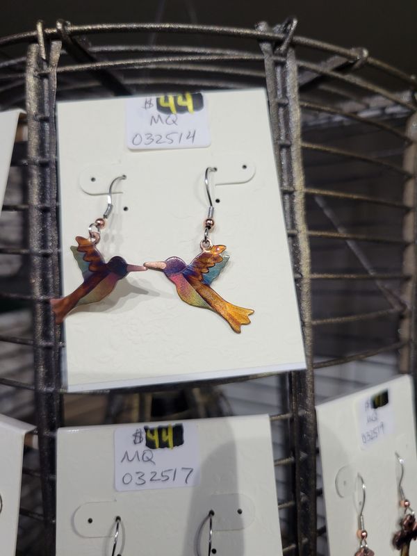 hummingbird earring 2