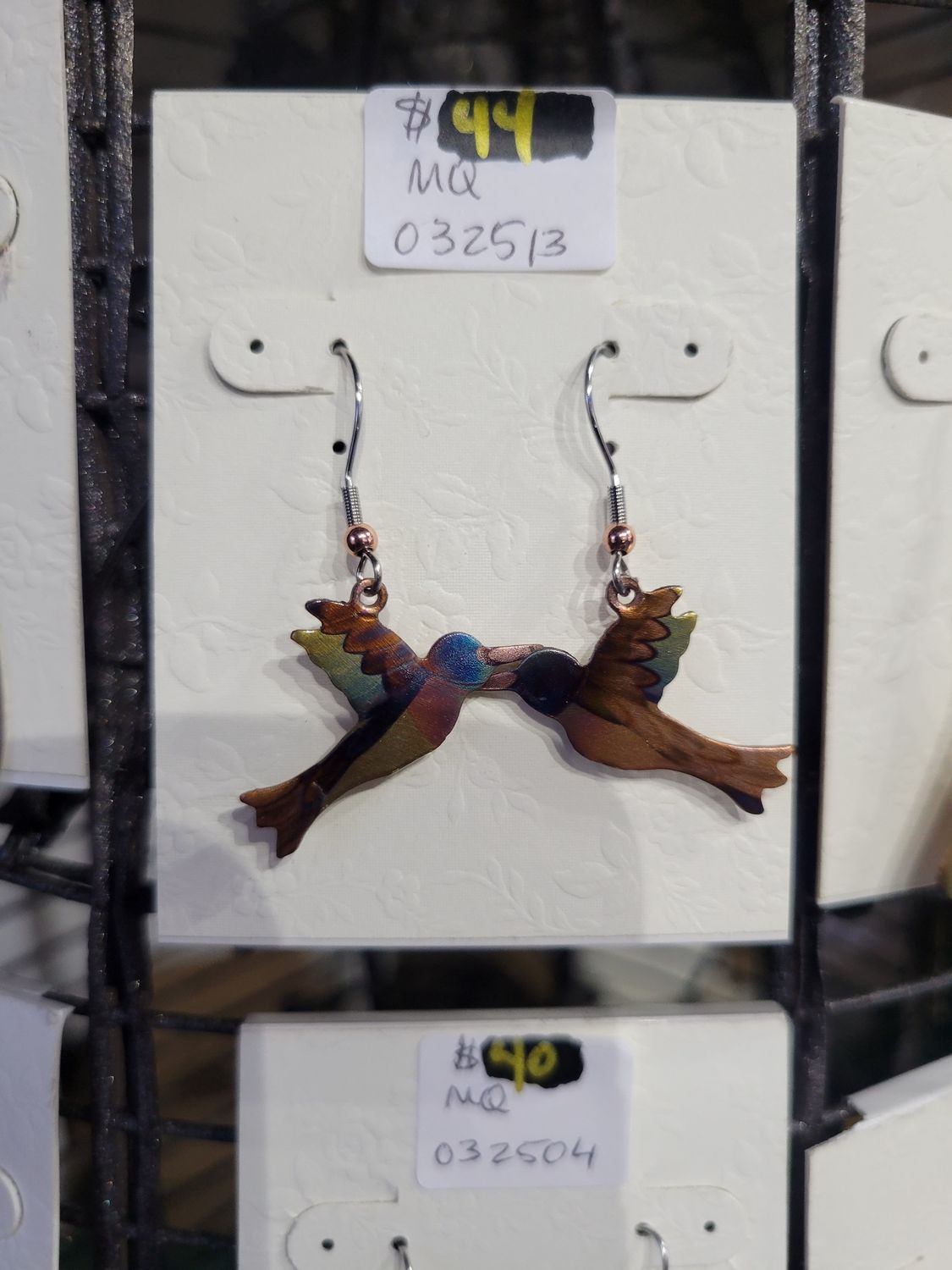 humming bird earring 1