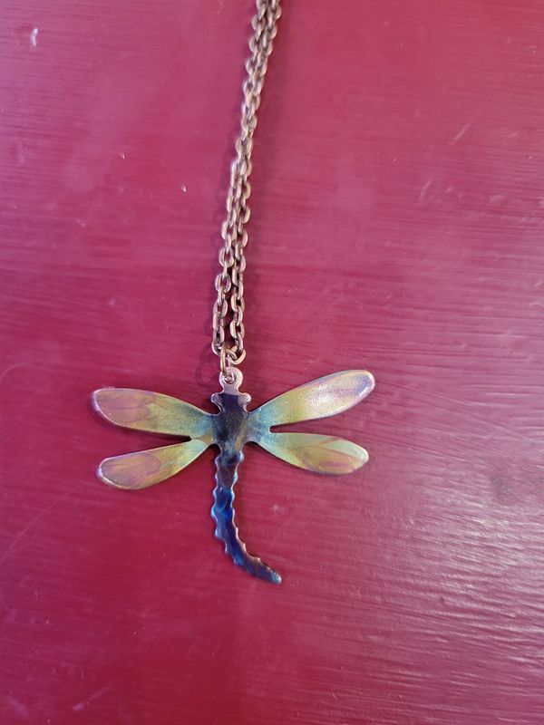 dragonfly necklace medium