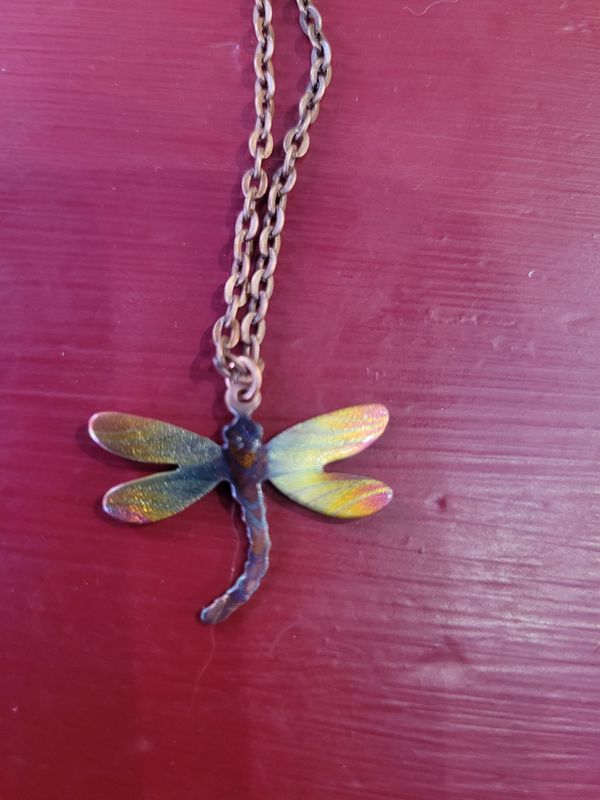 dragonfly necklace small