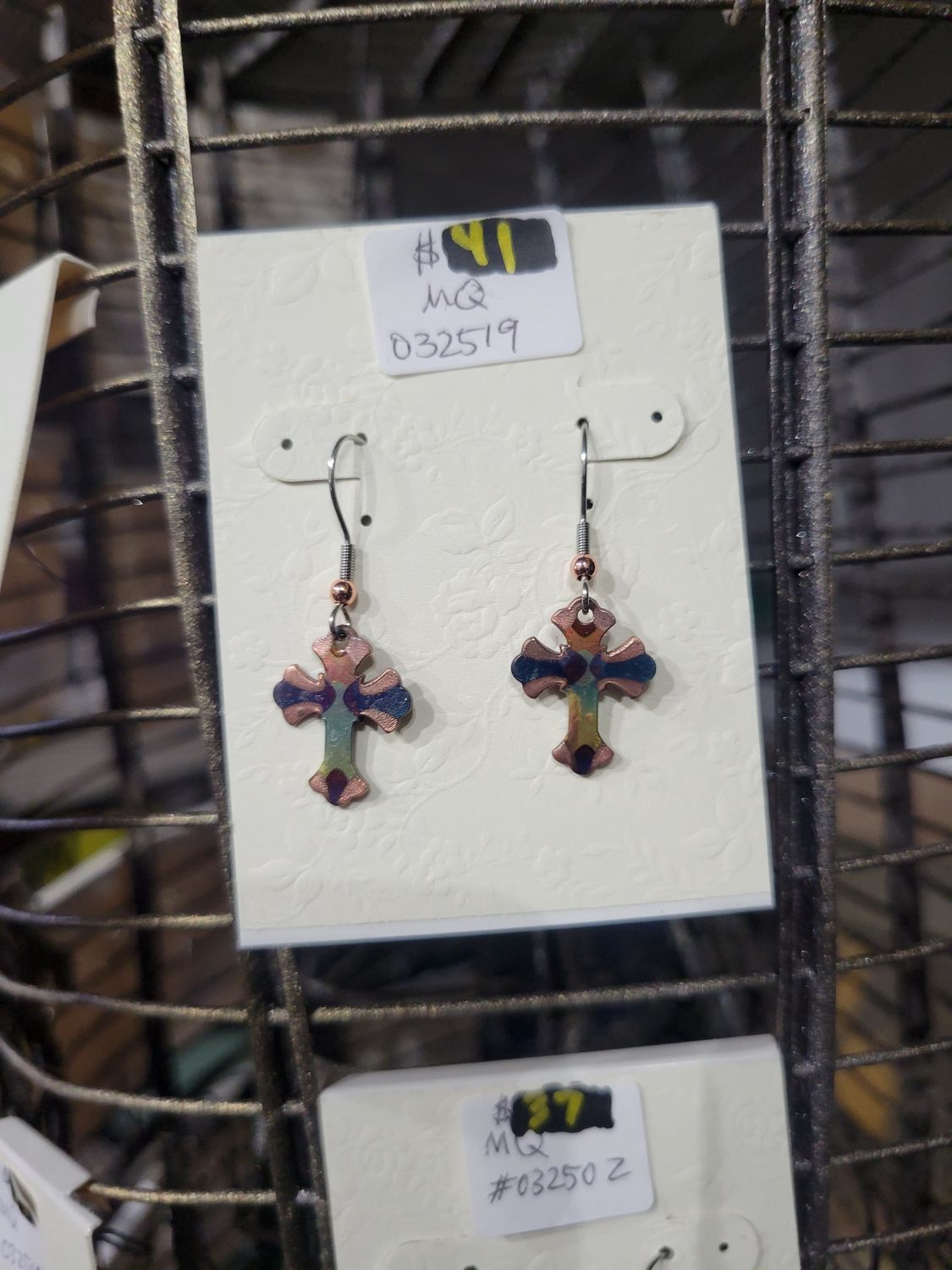 cross earring