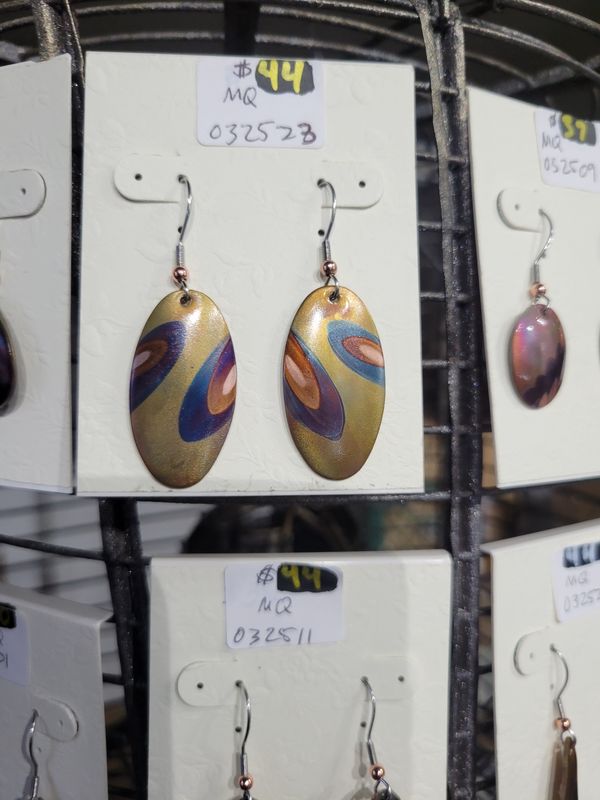 long oval earring