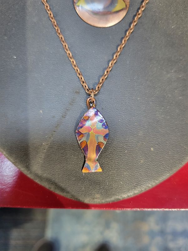 Christian fish necklace
