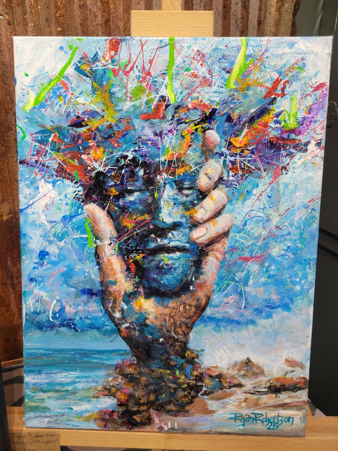 Holding in thoughts Print