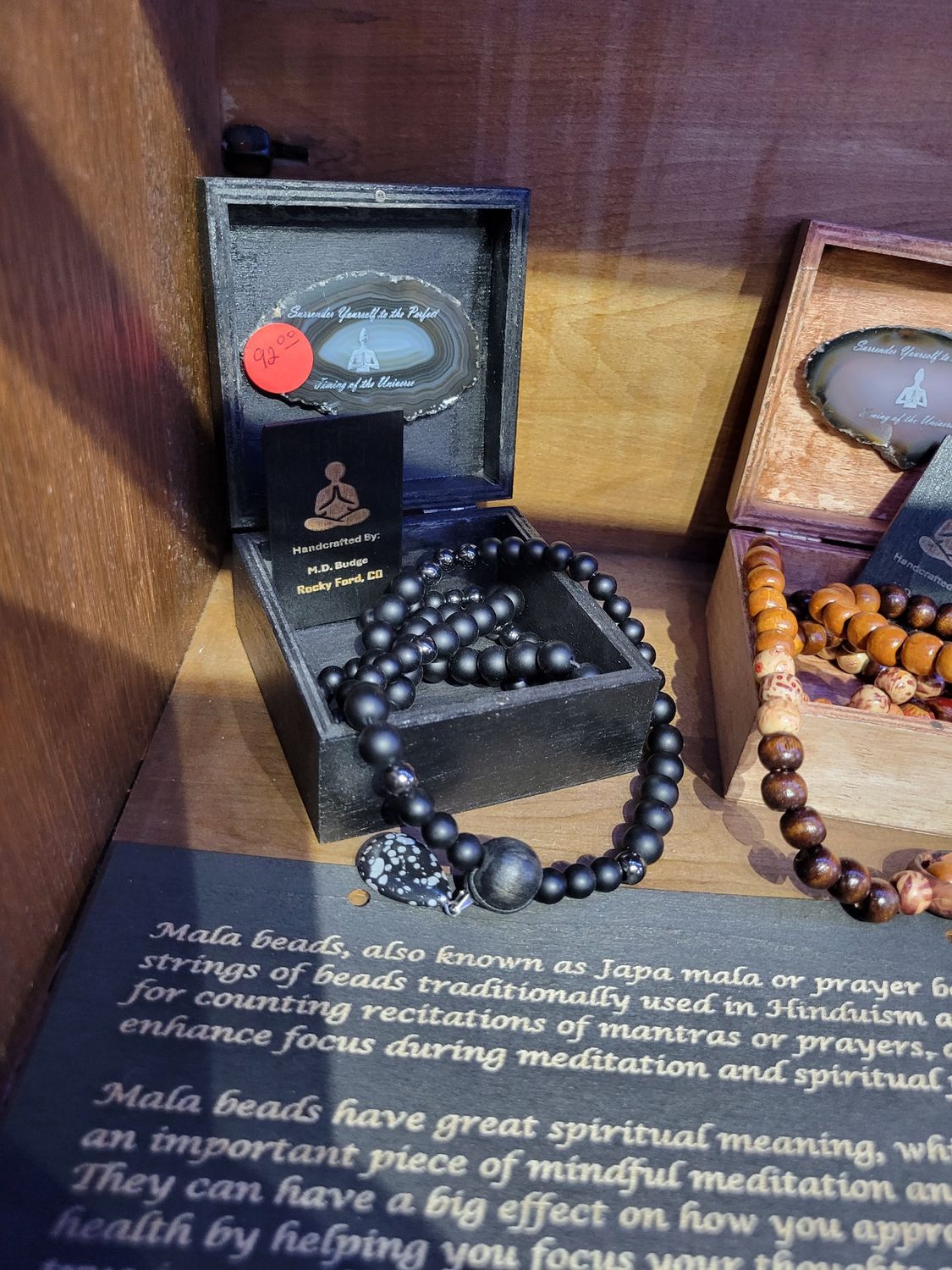 Black meditation beads