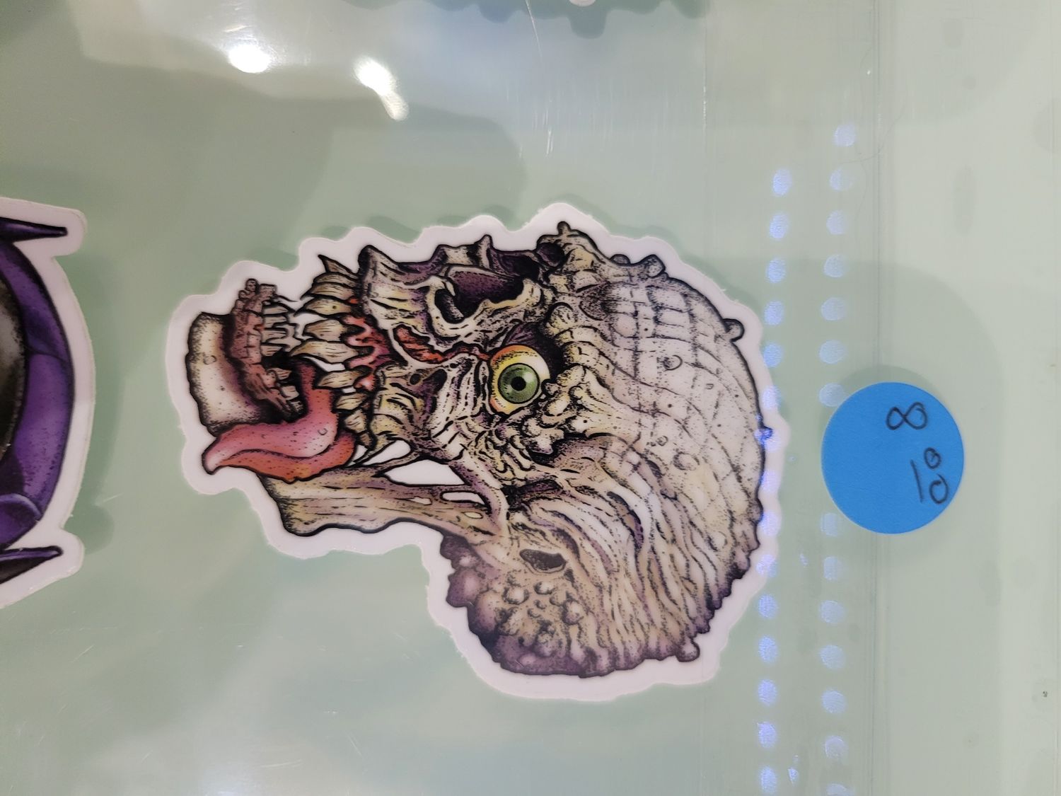 skull w/tongue sticker
