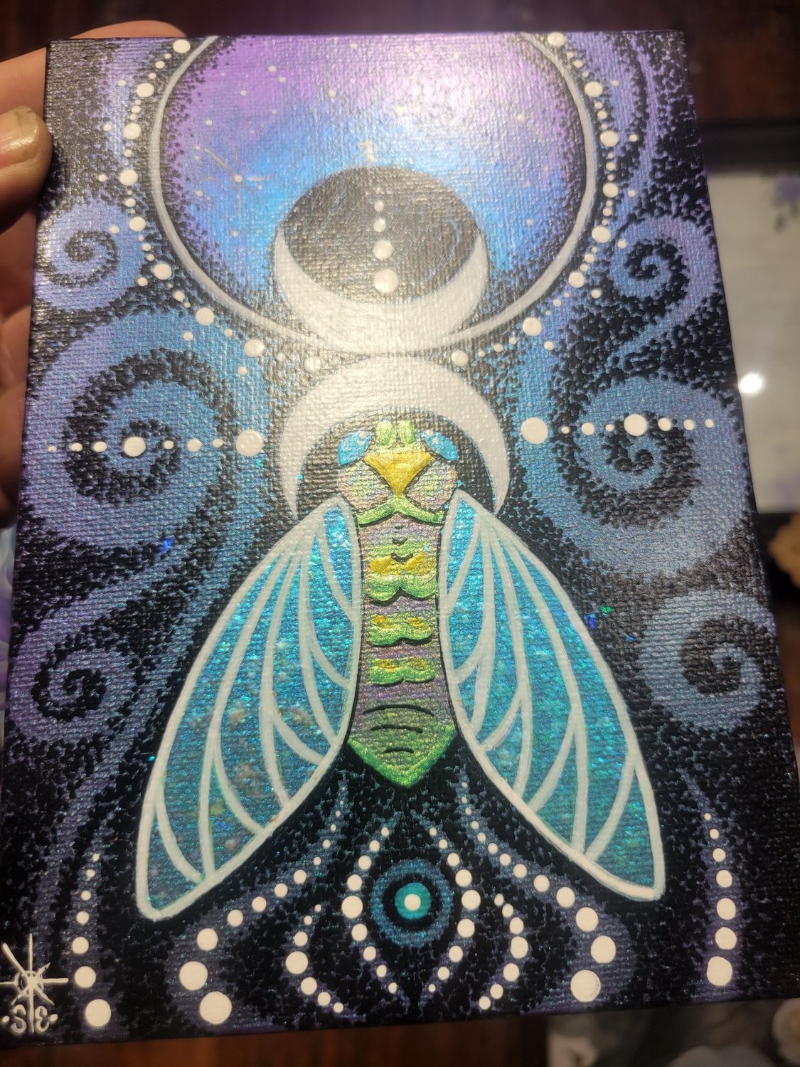 Cicada mini painting