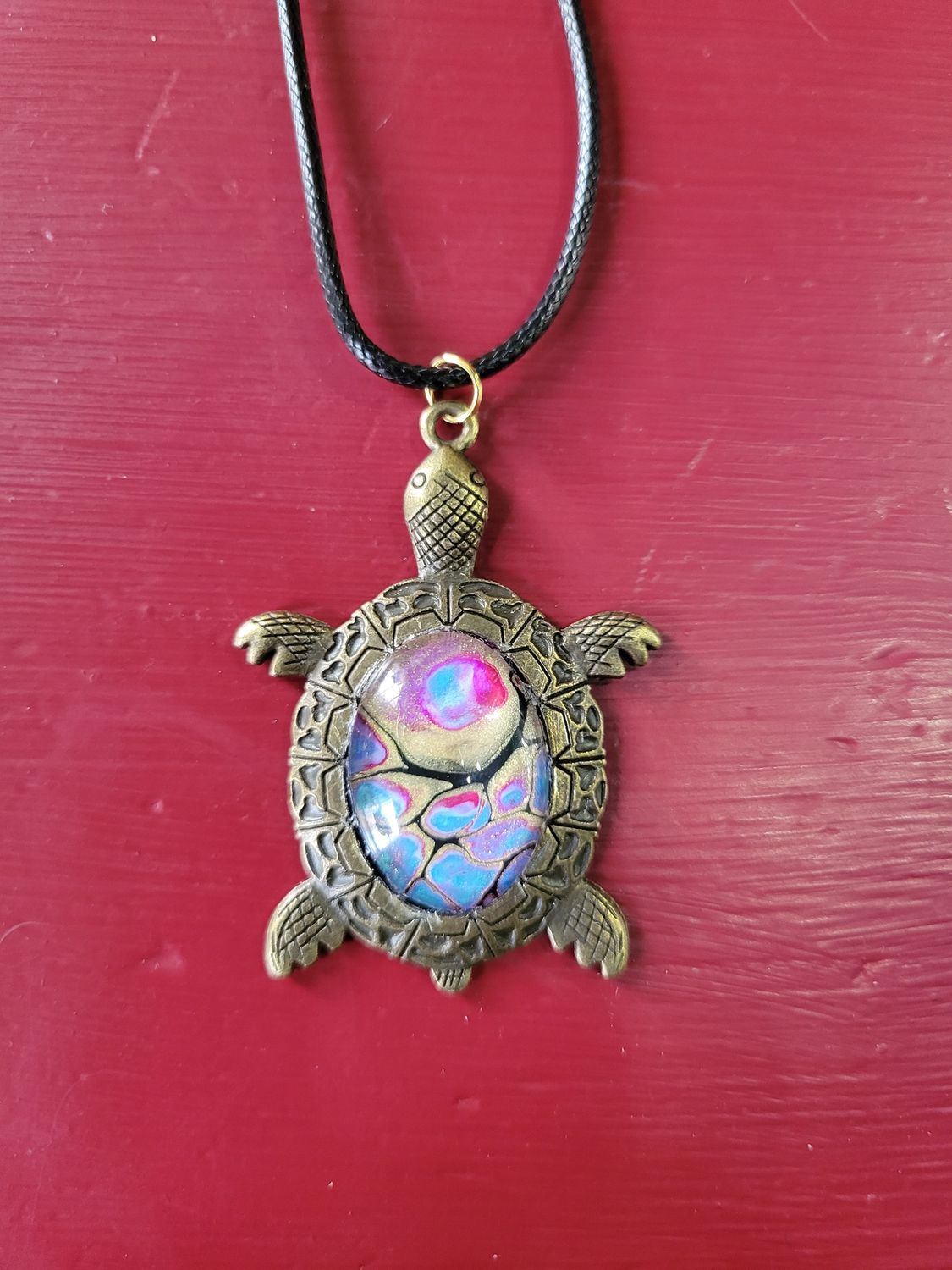 Turtle Acrylic Bloom Necklace 4