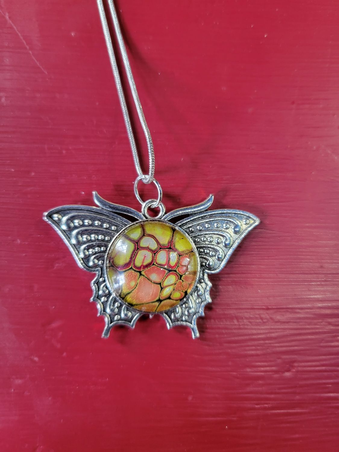 Butterfly Acrylic Bloom Necklace 2
