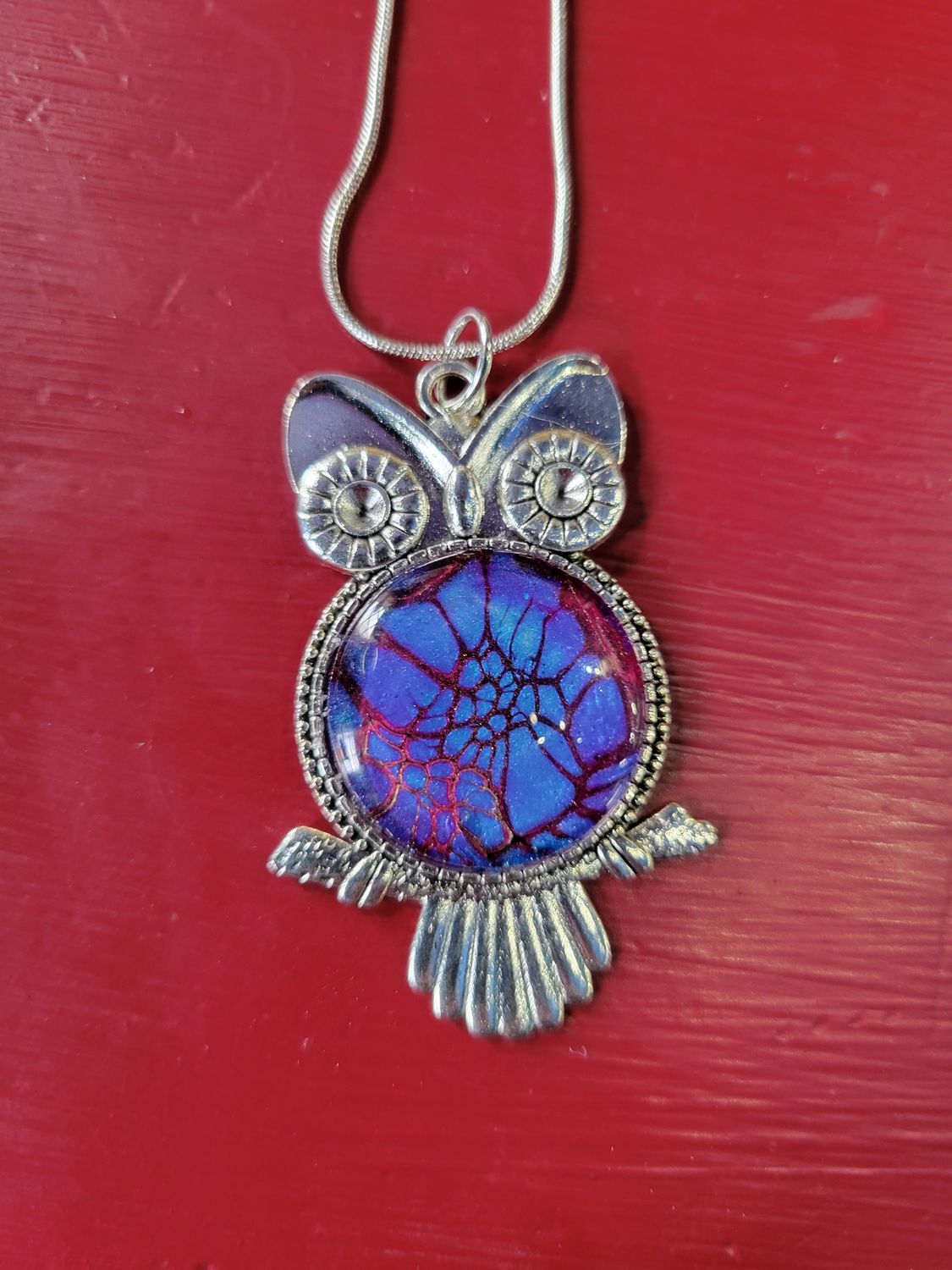 Owl Acrylic Bloom Necklace 4
