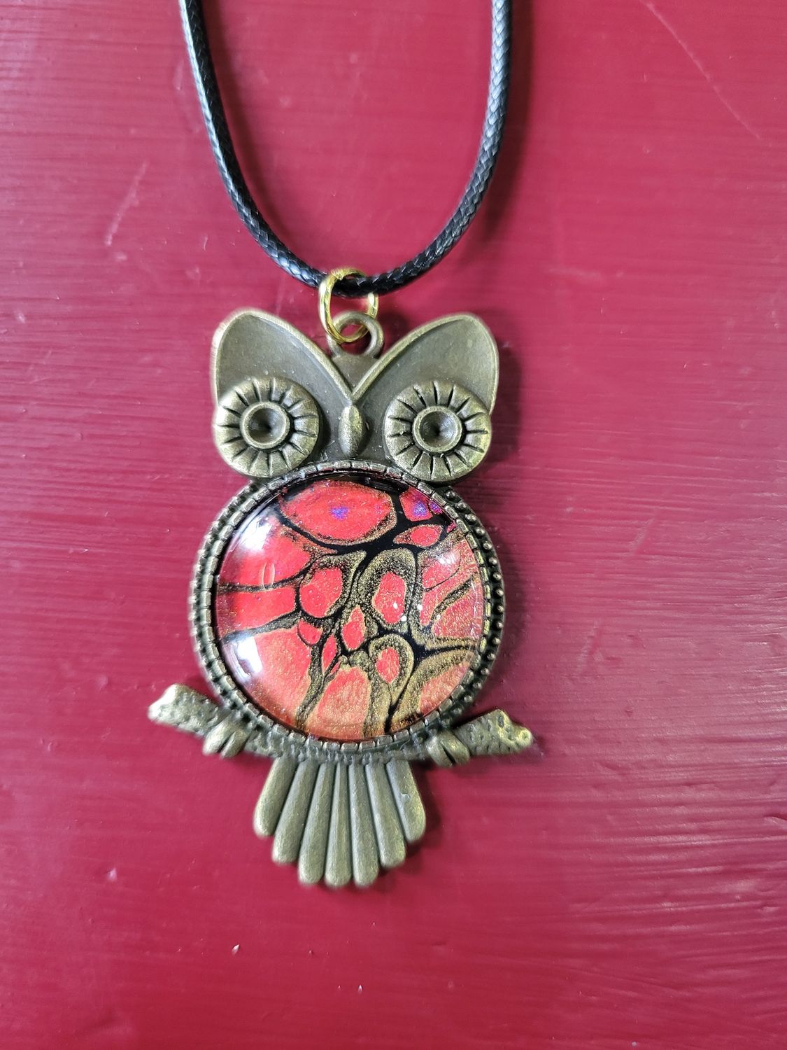 Owl Acrylic Bloom Necklace 2