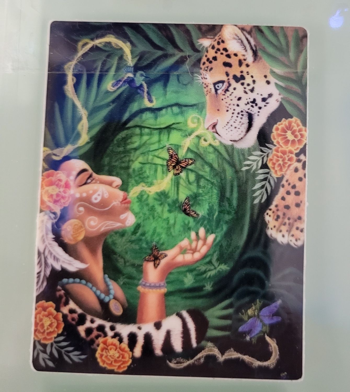 Jungle Princess with Jaguar