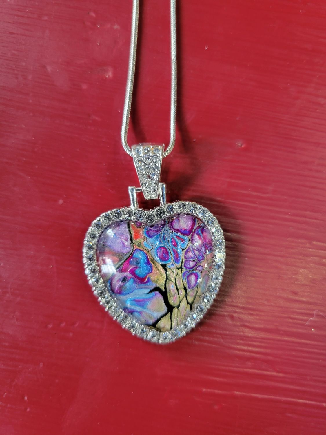 Heart Acrylic Bloom Necklace 4