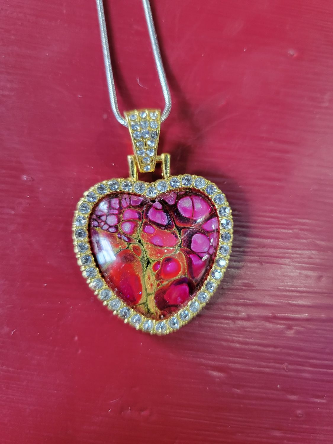 Heart Acrylic Bloom Necklace 3