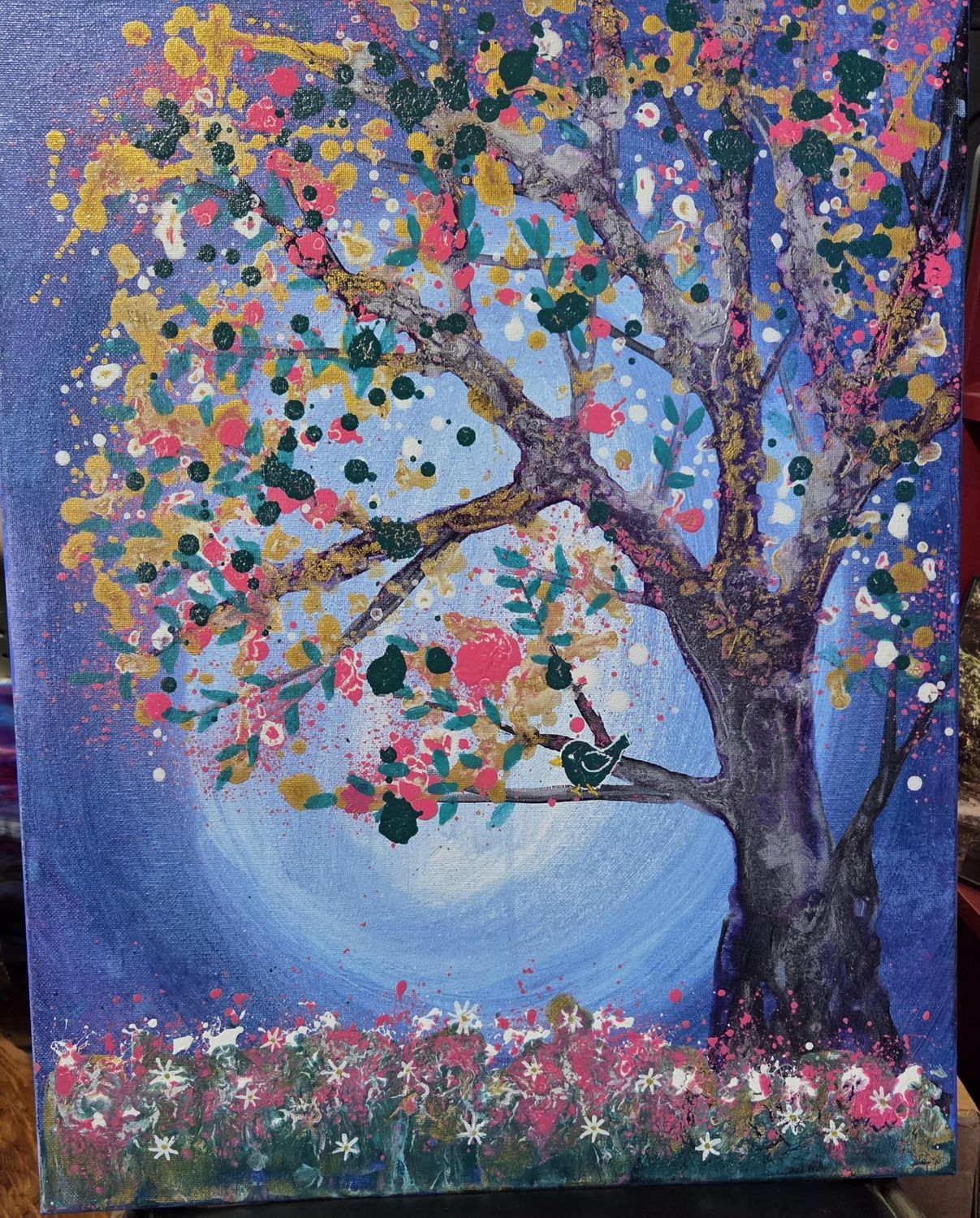 With a Splatter, Spring Sprung