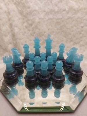 Western - International Chess Men - 16 pieces - Epoxy Resin