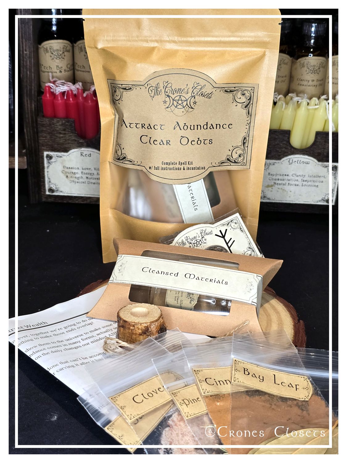 Attract Abundance &amp; Clear Debt Spell Kit