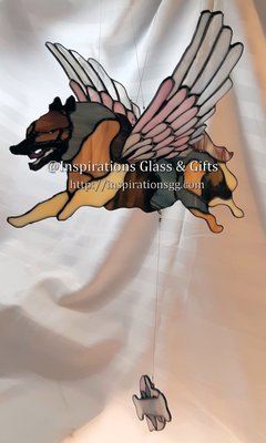 3D Flier Mobile Memorial: Keeshond Dog
