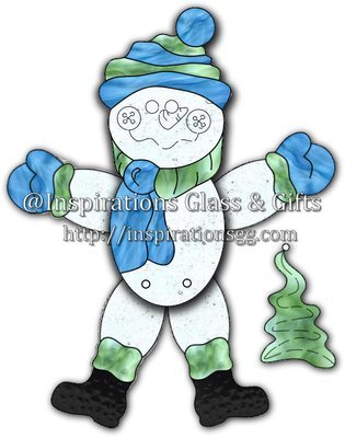 2D Jointed Pull Toy: Snowman