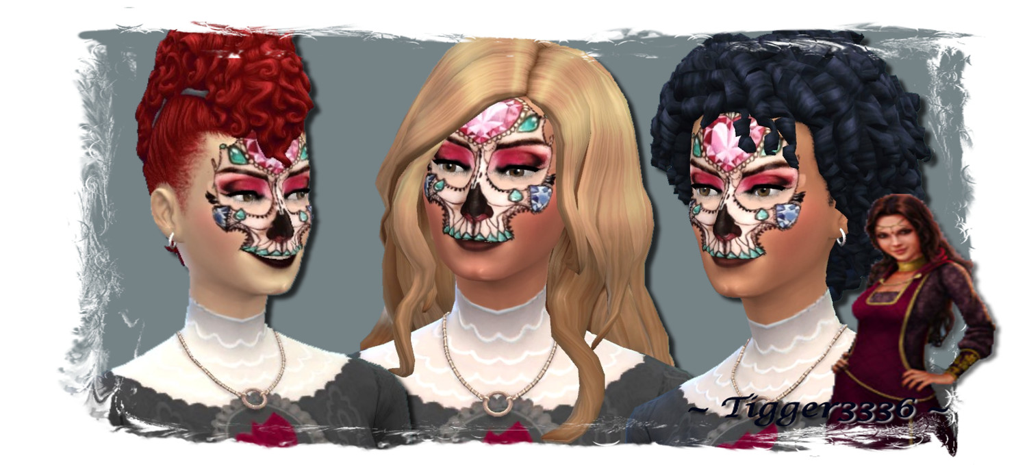 Crystal Sugar Skull Mask
