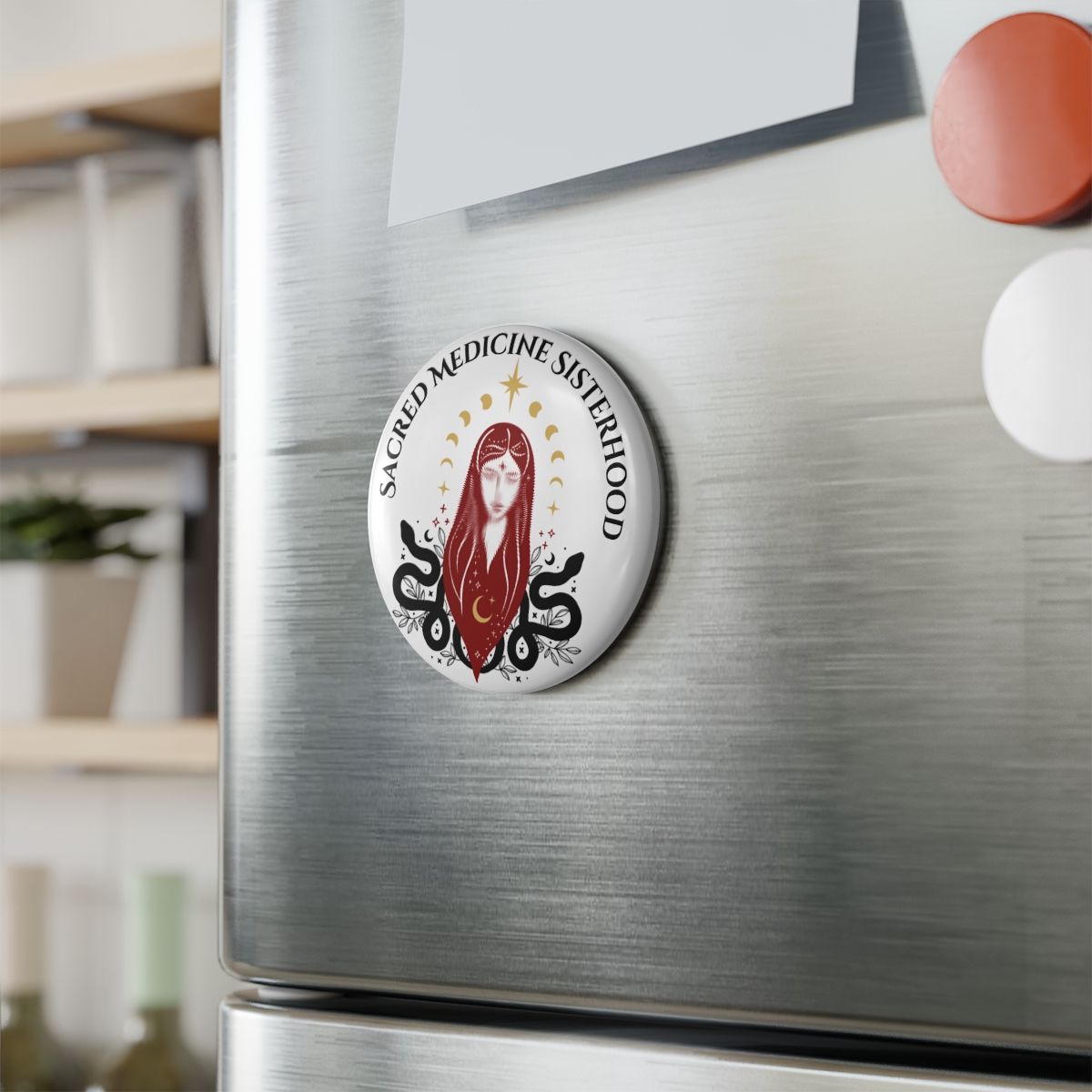 Sacred Medicine Sisterhood Round Magnet 