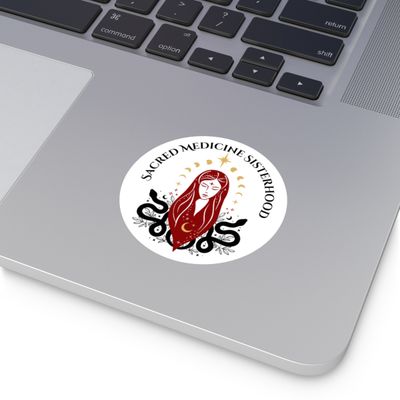 Sacred Medicine Sisterhood Round Sticker (Indoor/Outdoor)