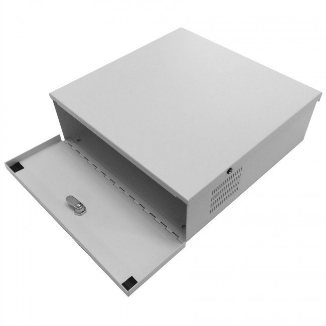 MaxxOne CCTV DVR Security Lock Box 12" White