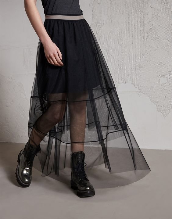 Gonna in tulle Double Cut
