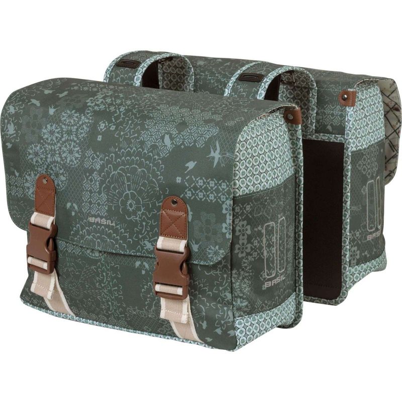 Basil Boheme Dubbele Fietstas 35l Forest Groen