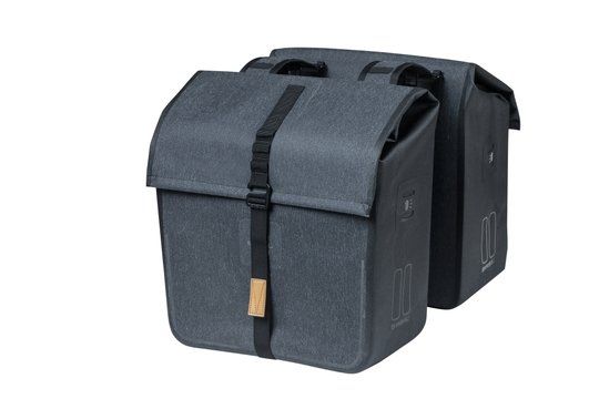Basil Urban Dry Dubbele Fietstas 50l Charcoal Melee