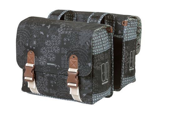 Basil Boheme Dubbele Fietstas 35l Charcoal