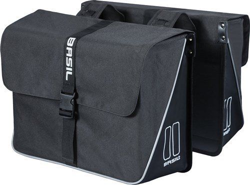 Basil Forte Dubbele Fietstas 35l Zwart/zwart