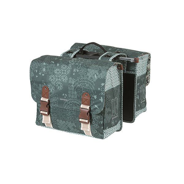 Basil Boheme Dubbele Fietstas Mik 35l Forest Groen