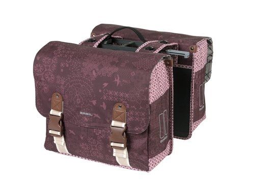 Basil Boheme Dubbele Fietstas Mik 35l Fig Red