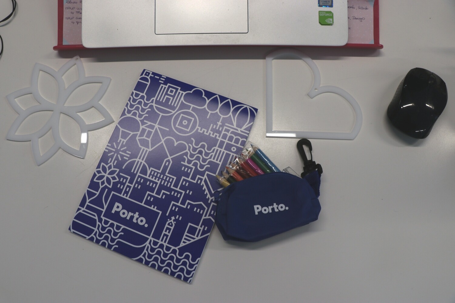 Notepad Porto. + Blue Pencil Case Porto.