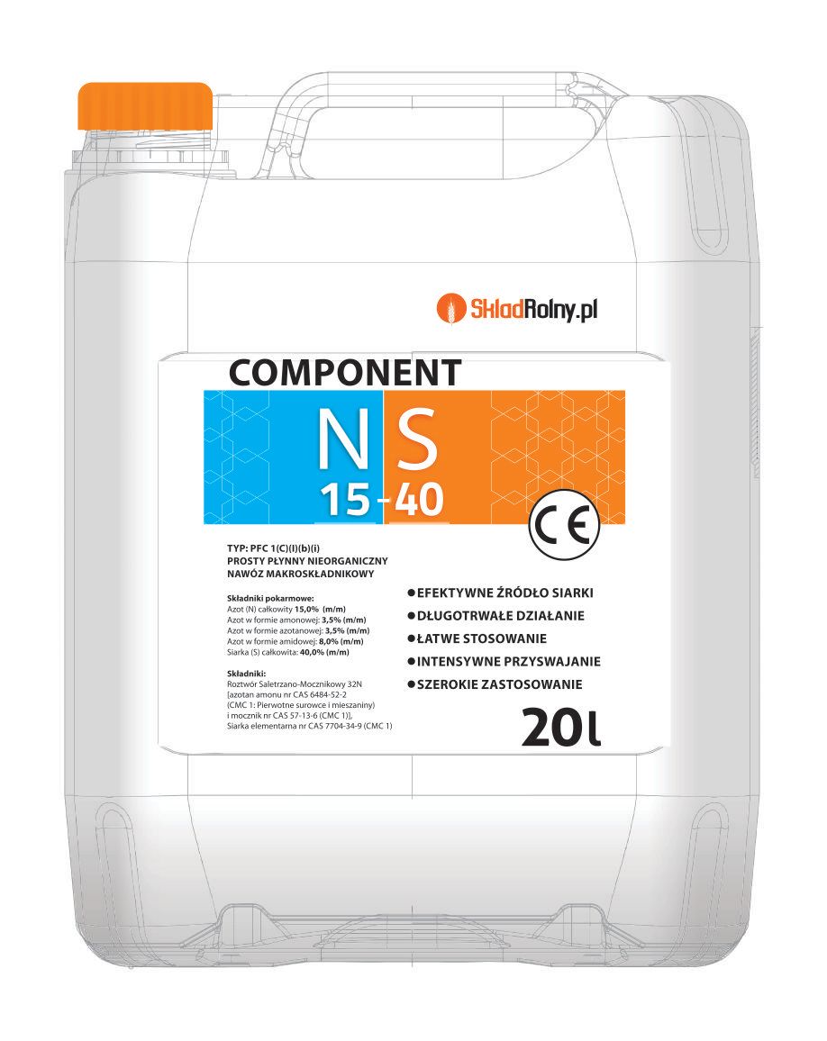 Component NS 15-40. Opakowanie: kanister 20L