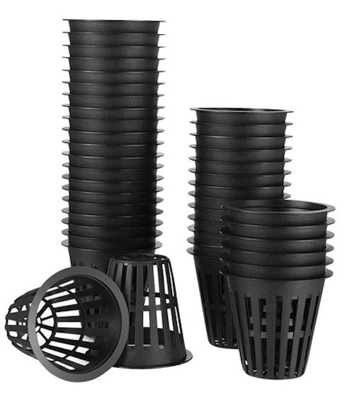 PACK OF 100 2 Inch Net Pots, Hydroponics Cup, Net Cups for Indoor or Outdoor Growing