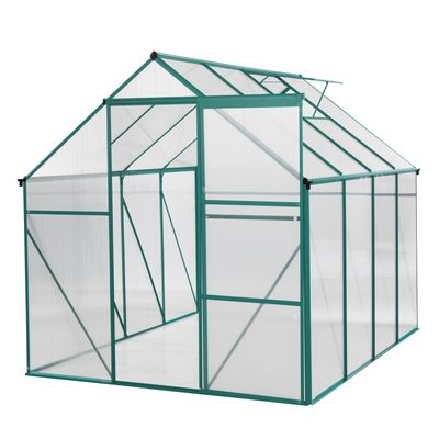 Green-6 x 8 FT Outdoor Patio Greenhouse  (FREE SHIPPING) Take 15% off, use code GH15 at check out