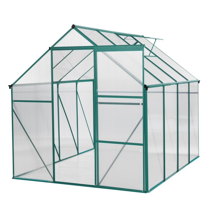 Green-6 x 8 FT Outdoor Patio Greenhouse  (FREE SHIPPING) Take 15% off, use code GH15 at check out