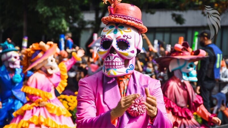 Vier de Día de los muertos in Mexico.